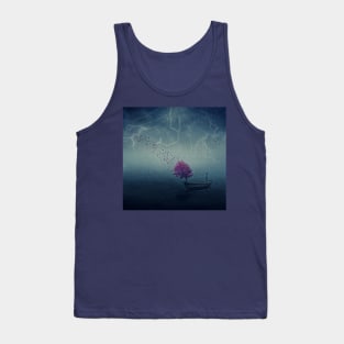 lonely boy floating Tank Top